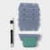 Brushes for window frames and inaccessible places, 4 interchangeable nozzles, 13.5 × 8.2 cm