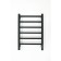 Electric towel Grois Alex, 400x600 mm, 6 crossbars, lower, black