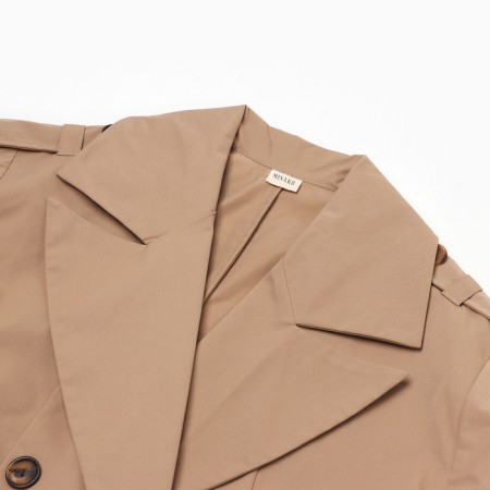 Women's raincoat Minaku: Casual Collection Beige Color, Rr. 46-6