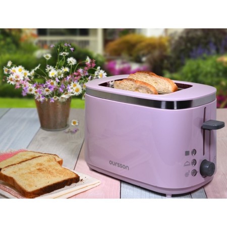 Toster Oursson to2104/PL, 750 W, defrosting/heating, 7 modes, lavender Provence-9