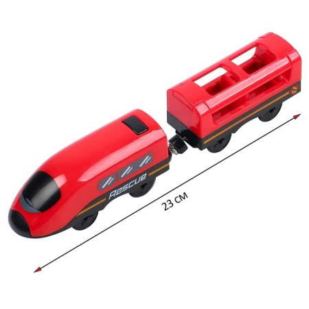 Train toy "Rescue Service", 2 items, on batteries-7