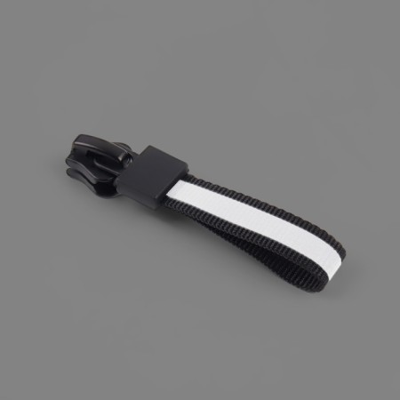 The castle automatic reflective for the zipper "Tractor", No. 5, 10 pcs, black color-2