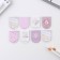 A set of magnetic bookmarks 8 pcs on a round substrate "Tenderness"