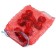 Vegetable grid with handles, red, 30 x 47 cm, 8 kg set 100 pcs