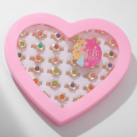 Children's ring "chosen" mini flowers, mixing mix in gold, dimensionless-2