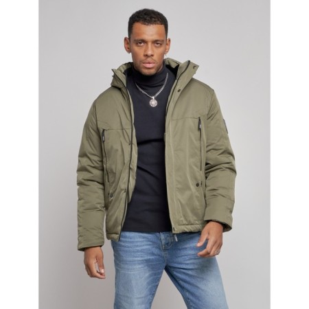 Sports male winter, size 60, khaki color-7