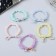 Hair elastic band "Militsa" Gang beads, 5 cm, mix