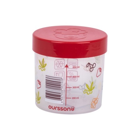 Oursson 0.5 l, 9.5 × 9.5 × 9 cm storage, red-1