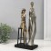 Souvenir Polystone "A couple at a table - a date" bronze with a patina 14.5x9x31.5 cm