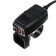 Charger for the steering wheel Moto with a toggle switch, USB + 3.0 Type-C, wire 40 cm