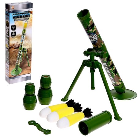 Mortar "Hammer", 3 rockets with light and sound effects in the kit