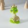 Polystone souvenir "Snake in a crown with a hill/coin" mix 5x4x8.5 cm