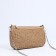 Baget Baget with zipper, long belt, beige color