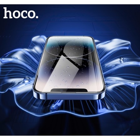 Hoco Protective Glass for iPhone 15, Full-Screen, 0.4 mm, full glue-8