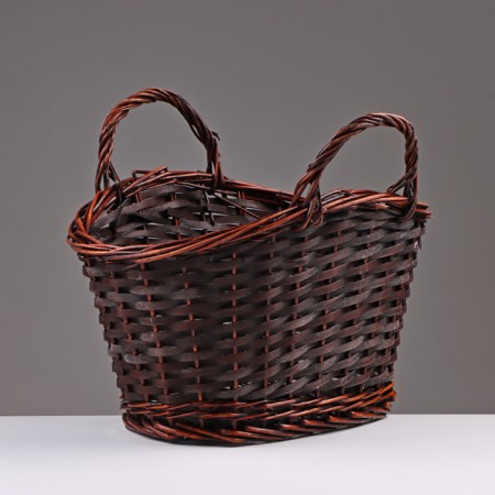 A set of baskets of 2 pcs, 39x25x19/33 cm, brown, willow-2