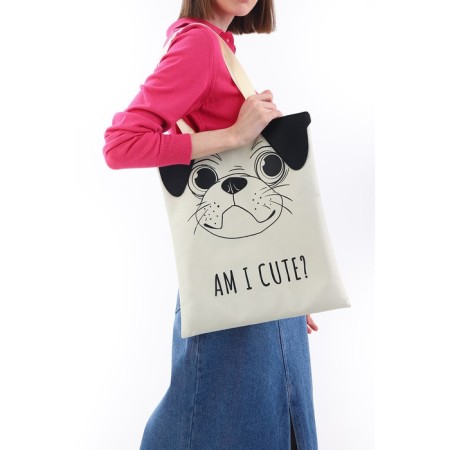 Bag "dog", 35 x 0.5 x 40 cm, beige-8