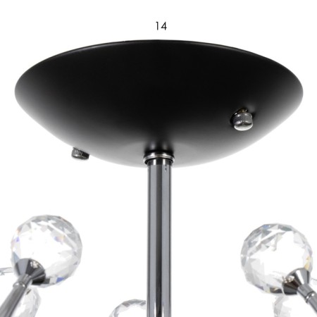 Chandelier "Marianna" 5he27 40W Black 69x69x32.5cm Bayerlux-10