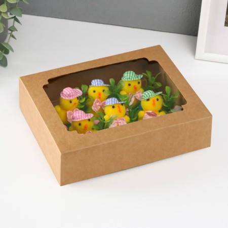 Easter souvenir "chicken in a hat and three testicles" set of 6 pcs 5.5x12.5x18 cm-4
