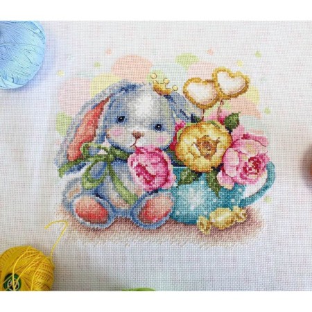 Set for embroidery "Peon Dreams" 19 × 20 cm