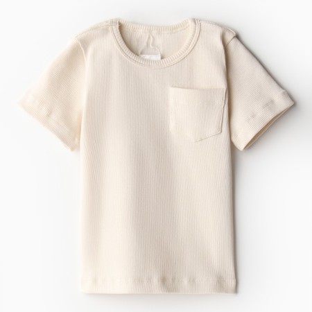 Kit for children (T-shirt and shorts) minku, milk color, height 86-92 cm-5