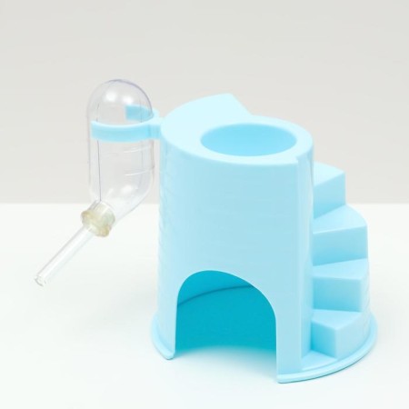 3-in-1 rodent complex with a drinker of 60 ml, a feeder and a house, a mix of flowers-1