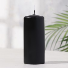 Candle - cylinder, 5x11.5 cm, 25 hours, 175 g, black