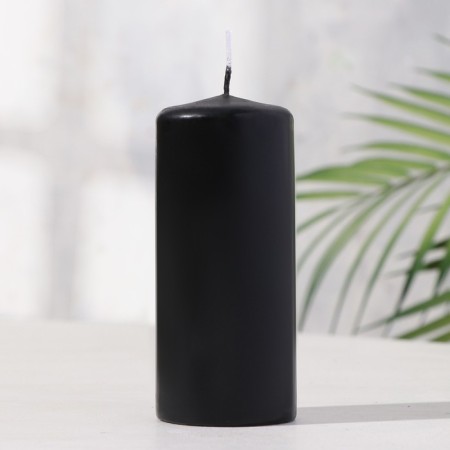 Candle - cylinder, 5x11.5 cm, 25 hours, 175 g, black