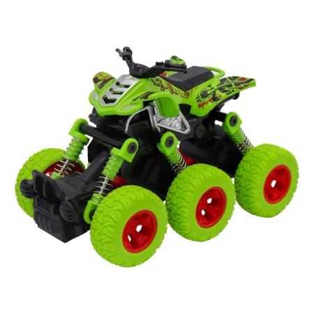 Inertial Funky Toys "ATV", springs, 6x6, green color
