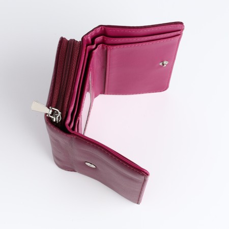 Women's wallet on the button, purple color-4