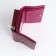 Women's wallet on the button, purple color