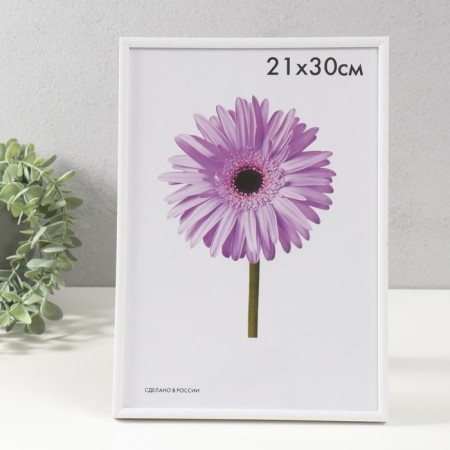 Photo frame plastic LIDA 21x30 cm white-1