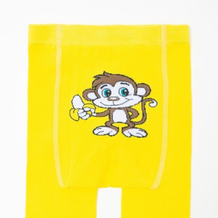 Pantyhose children's "Monkey", yellow color, height 92-98-2