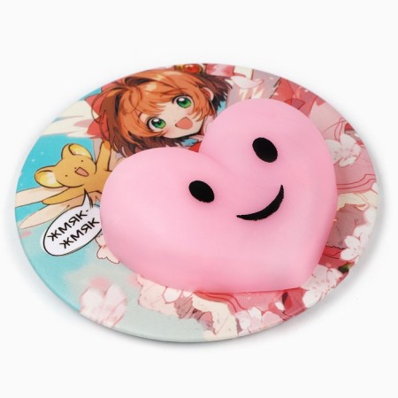 Pocket mirror with anti -stress "Sakura", 7 cm-1