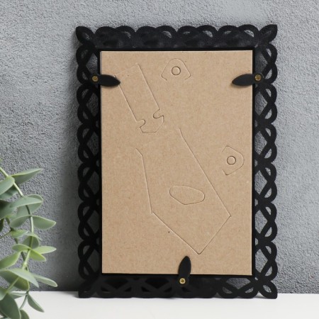 Photo frame plastic L-7 10x15 cm black (plastic screen)-2