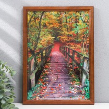 Photo frame 21x30 (7N92) Walnut (plastic screen)