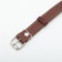 Belly leather embossed single-layer with a plate, 60 x 3 cm, Osh 45-57 cm, brown