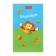 Notepad A7, 48 sheets, in a cage, on the gluing, "extreme orange", covered paper cover, lamination, three -color block, block 60 g/m2, 5V mix