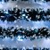 Girlyanda "Mishura" 1 m Rosa, IP20, green and white thread, 22 LED, 6 layers, D = 5 cm, glow white, CR2032X2