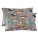 A set of pillowcases, size 40x60 cm, travelers print, gray color - 2 pcs.