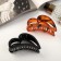 Hair crab "gloss" heart thin arc, 9 cm, mix