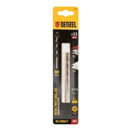 Metal drill Denzel 71443, 5.5 mm, HSS CO-8%-3