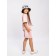 Children's jump (T-shirt, shorts), height 92-98 cm, powder color