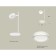 AMBRELLA LIGHT AMBRELLA AMBRIL, XB9801200, GX53 LED 12 watts, white sand, white matte