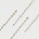 Needles for embroidery with tape, d = 1.07 mm, 4.4 - 4.9 cm, with a golden ear, 4 pcs