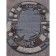 Oval Merinos sierra albina, size 150x190 cm, color Blue-Brown 2