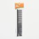 A comb for wool with galvanic coating, 18 x 3 cm, black