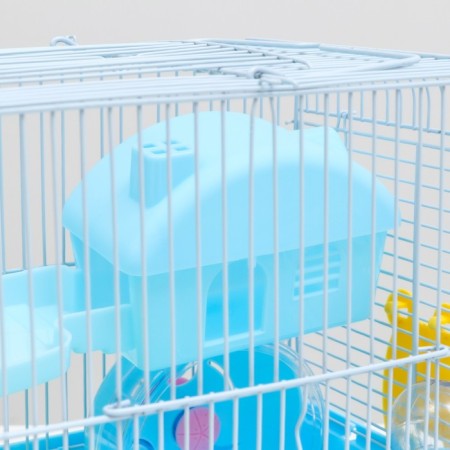 A cage for rodents "Pijon", equipped, 27 x 21 x 26 cm, blue-4
