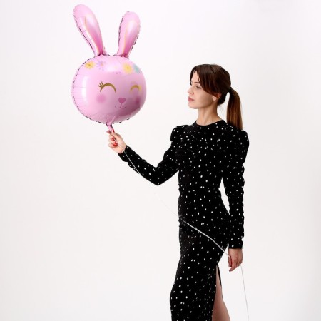 Foil ball 32 "Pink Rabbit"