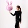 Foil ball 32 "Pink Rabbit"