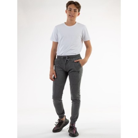 Sports pants for ISEE boys, height 134-140 cm, dark gray color-2